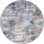 IOHOUZE Abstract Round Area Rug 6 Ft Washable Circle Rugs Large Round Rug Non - Image 9