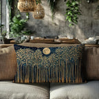 Rustic William Morris Night Moon Forest Green Decor Pillow Covers 12x20 - Image 6