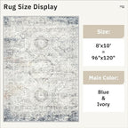 Washable Area Rug 8x10, Large Soft Rugs - Image 5
