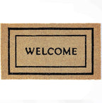 KANKUN Coco Coir Door Mat with Heavy Duty Backing, Welcome Doormat, Doormat by KANKUN