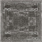 Unique Loom Bromley Collection Area Rug - Wells (3' 1" Round Orange/Ivory)