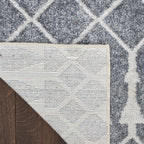 Nourison Home Astra Machine Washable Denim 3'3" x 5' Area Rug - Easy Clean, Non Shedding, Bed Room, Living Room, Dining Room, Kitchen (3' x 5')