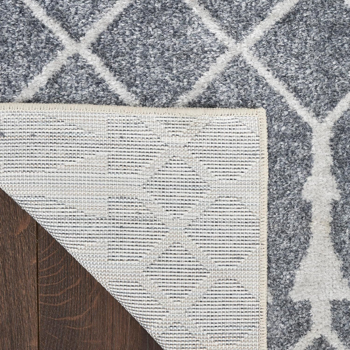 Nourison Home Astra Machine Washable Denim 3'3" x 5' Area Rug - Easy Clean, Non Shedding, Bed Room, Living Room, Dining Room, Kitchen (3' x 5')