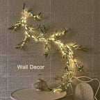 LITBLOOM Lighted Olive Garland Battery Operated with Timer 96 Fairy Lights 6FT, Artificial Greenery Twig Vine Lights for Christmas Spring Fireplace Mantle Decoration Indoor Outdoor