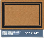Barnyard Designs Natural Coco Coir Heavy Duty Backing Doormat by BarnyardDesigns