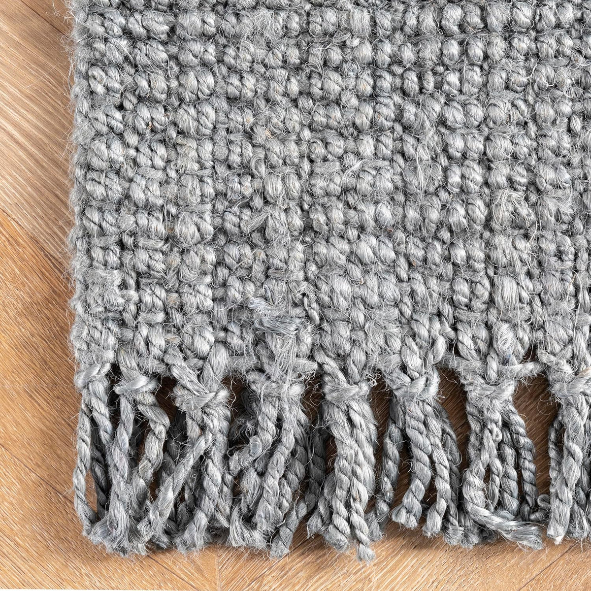 nuLOOM Daniela Grey Solid Flatweave Area Rug, 4' x 6'