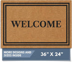 Barnyard Designs Natural Coco Coir Heavy Duty Backing Doormat by BarnyardDesigns