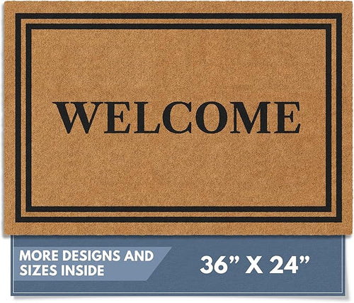Barnyard Designs Natural Coco Coir Heavy Duty Backing Doormat by BarnyardDesigns