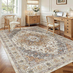 Madane 6x9 Area Rugs for Living Room, Stain Resistant Washable Rugs, Non-Slip - Image 4