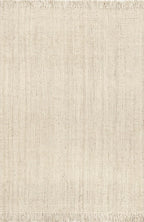 nuLOOM Daniela Off White Solid Flatweave Area Rug, 2' x 3'