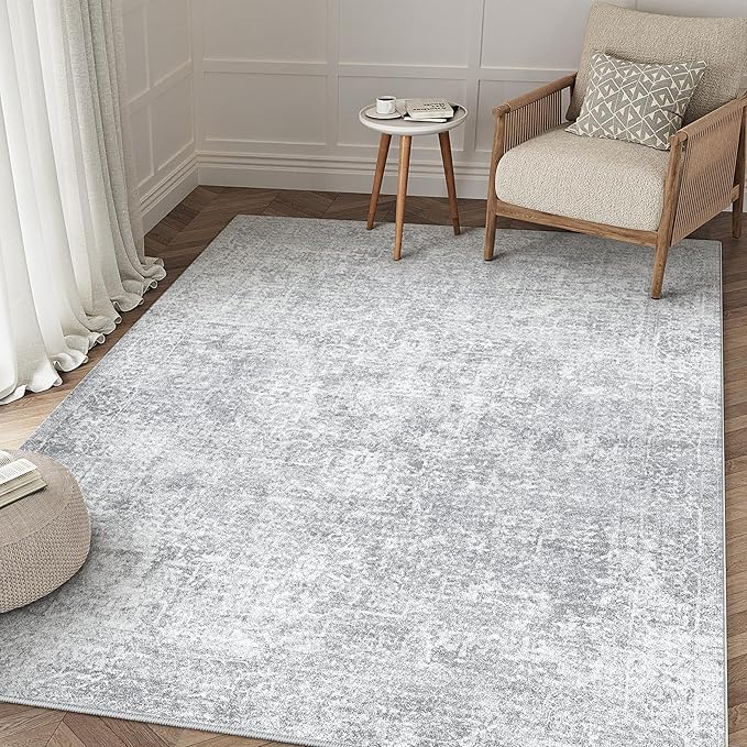 PureCozy 4x6 Area Rug Washable Vintage Entryway Living Room Carpet Indoor by PureCozy