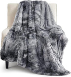 Bedsure GentleSoft Fuzzy Faux Fur Sherpa Fleece Blanket Twin Size, Plush Thick by BEDSURE
