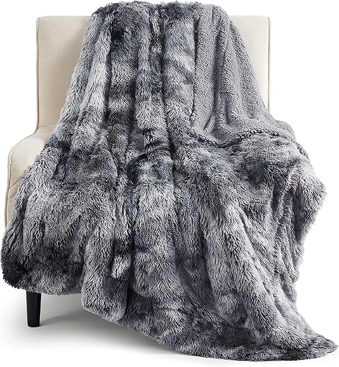 Bedsure GentleSoft Fuzzy Faux Fur Sherpa Fleece Blanket Twin Size, Plush Thick by BEDSURE