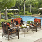 8Pcs Outdoor Cushion Covers, Patio Cushion Covers, Stretch Elastic Slipcovers - Image 6