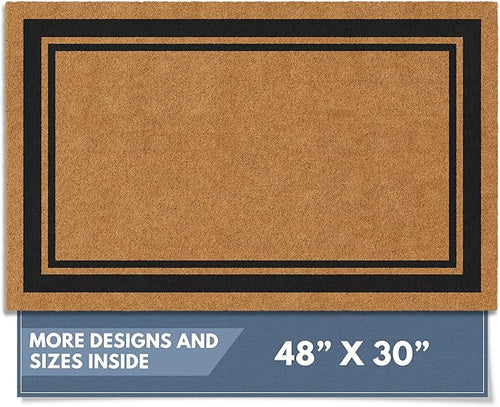 Barnyard Designs Natural Coco Coir Heavy Duty Backing Doormat by BarnyardDesigns