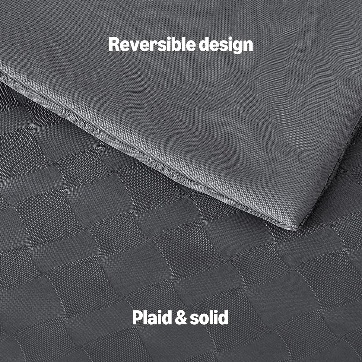 Amazon Basics Cooling Comforter, Soft Lightweight Waffle Weave Blanket for Hot Sleepers, Summer & All Season Bedding to Keep Cool for Night Sweats, 68"x90", Twin, Dark Gray