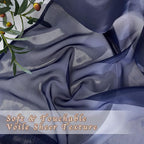 NICETOWN Dark Blue Sheer Curtains - Image 4