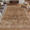 Washable Area Rug 9' x 12' Vintage Traditional Persian Mat by Unknown