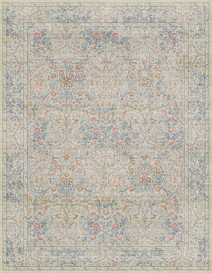 Hazo Haus Washable Dining Room Rugs, 7x9 Area Rug - Image 2