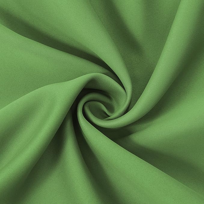 LEMOMO Light Green Blackout Curtains 38 x 54 Inch Length/Set of 2 Curtain - Image 5