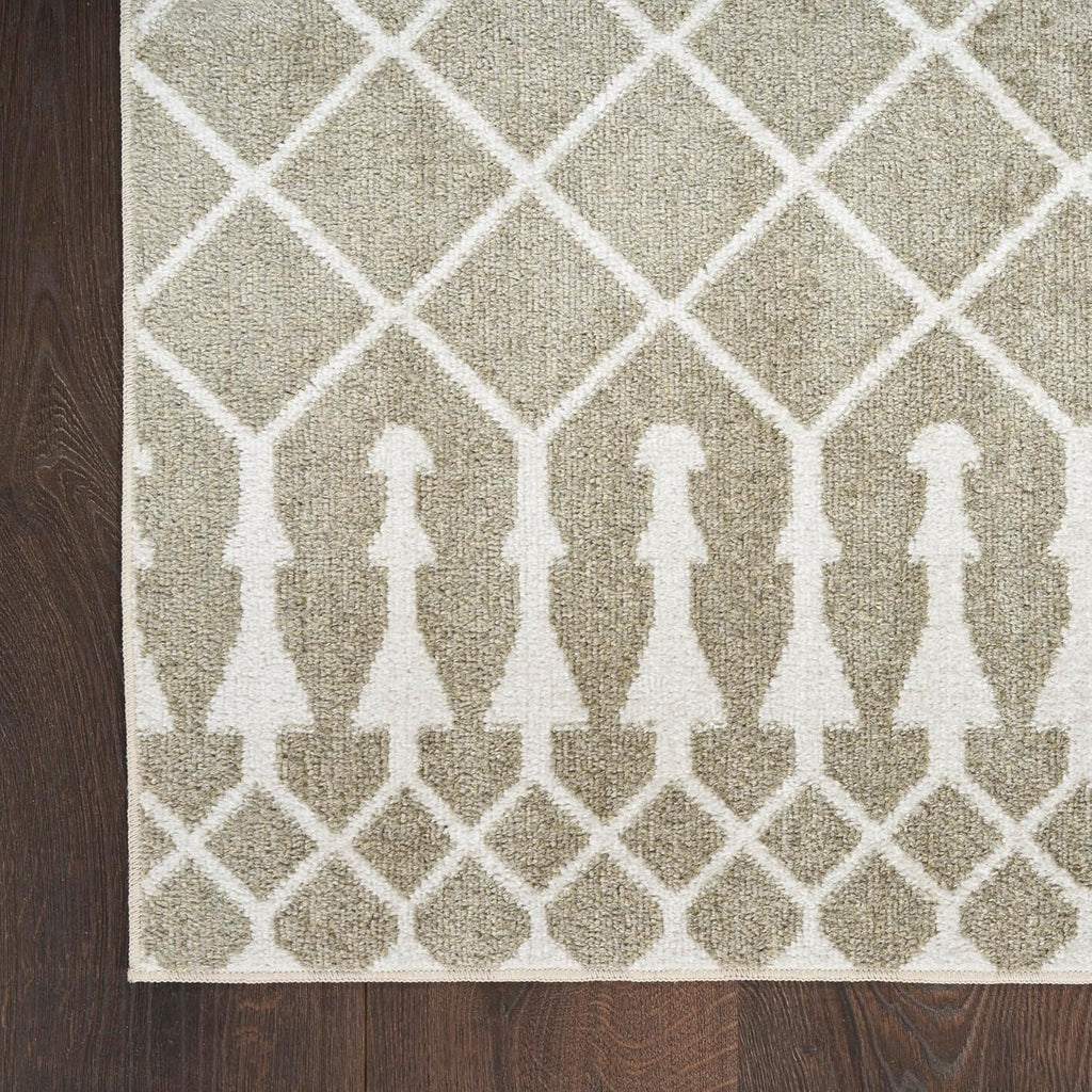 Nourison Home Astra Machine Washable Sage 3'3" x 5' Area Rug - Easy Clean, Non Shedding, Bed Room, Living Room, Dining Room, Kitchen (3' x 5')
