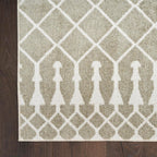 Nourison Home Astra Machine Washable Sage 3'3" x 5' Area Rug - Easy Clean, Non Shedding, Bed Room, Living Room, Dining Room, Kitchen (3' x 5')