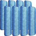 8 Pack Microfiber Cleaning Pads Compatible with Bona Mops, Safe for Hardwood and Hard-Surface Floors, Washable, Reusable