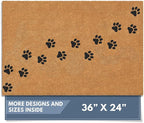 Barnyard Designs Natural Coco Coir Heavy Duty Backing Doormat by BarnyardDesigns