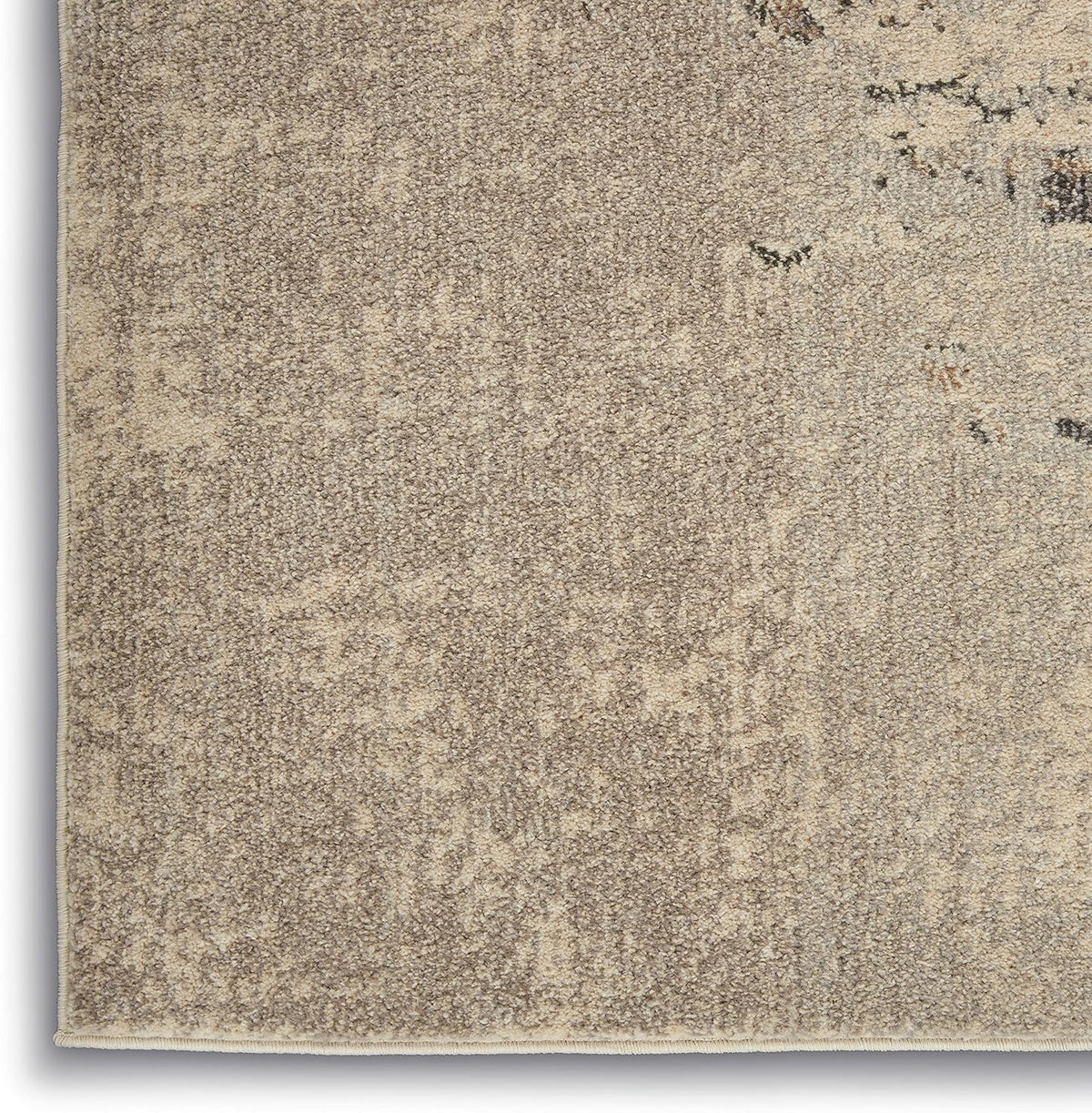 Nourison Home Celestial Ivory Grey 2' x 6' Area Rug - Easy Clean, Non Shedding, Bed Room, Living Room, Dining Room, Kitchen (6' Runner)