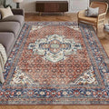Washable Area Rug 6' x 9' Vintage Traditional Persian Mat by Unknown