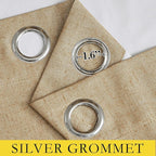 NICETOWN 100% Absolutely Blackout Linen Curtains - Image 5