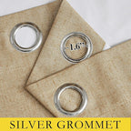 NICETOWN 100% Absolutely Blackout Linen Curtains - Image 5
