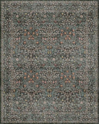 Washable Dark Green 10x12 Rug for Living Room - Image 2