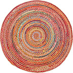 Hausattire Bohemian Braided Rug 5' Round - Image 7
