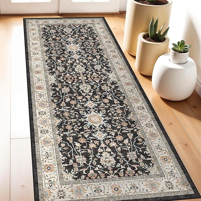 Washable 3x7 Kitchen Runner Rug: Non-Silp Runners Mat - Image 2
