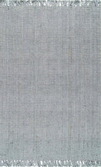 nuLOOM Daniela Grey Solid Flatweave Area Rug, 4' x 6'