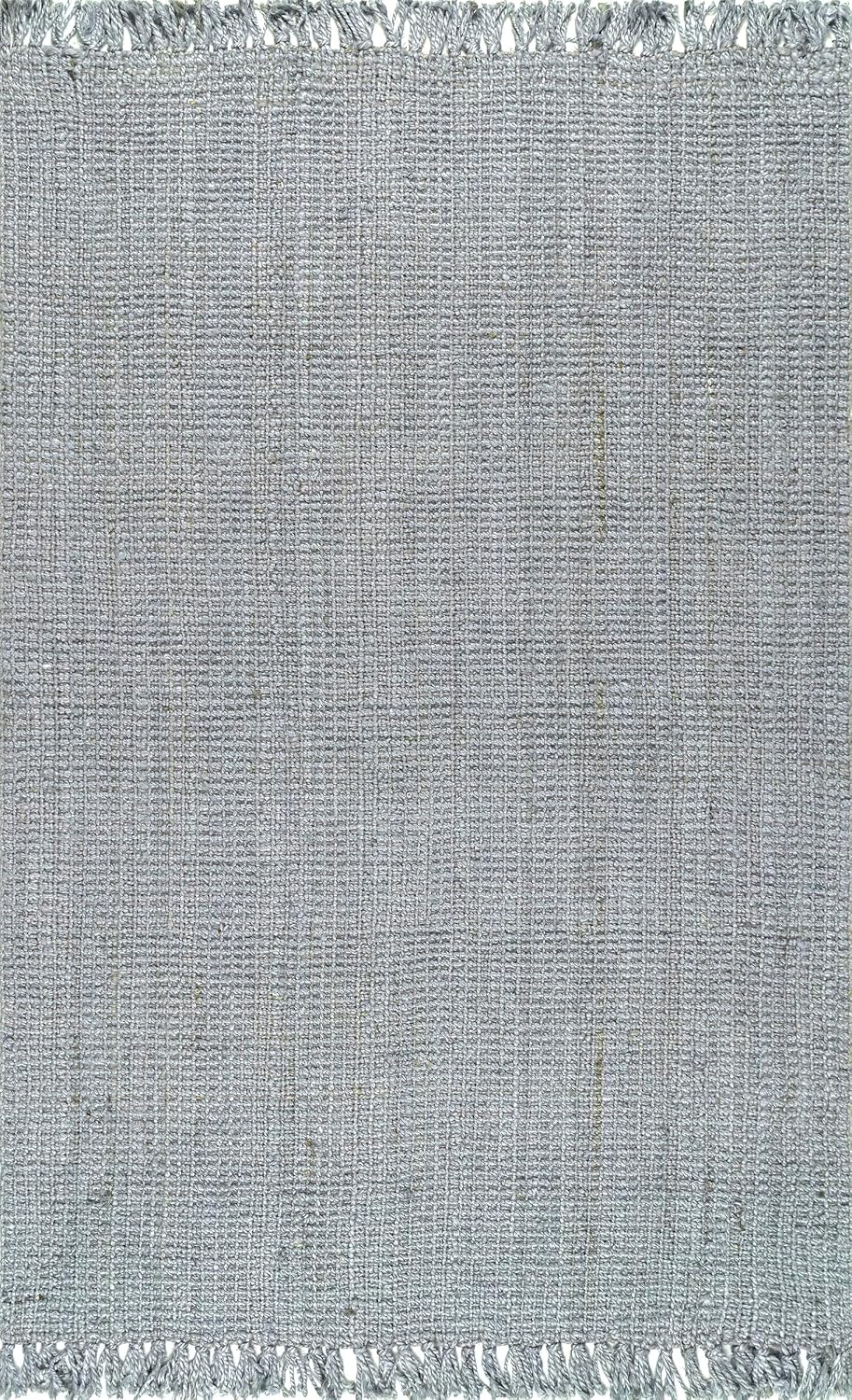 nuLOOM Daniela Grey Solid Flatweave Area Rug, 4' x 6'