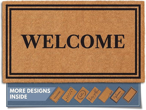 Barnyard Designs Natural Coco Coir Heavy Duty Backing Doormat by BarnyardDesigns