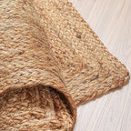 Hausattire Hand Woven Jute Braided Rug, Reversible Boho Entry Area Rugs - Image 5
