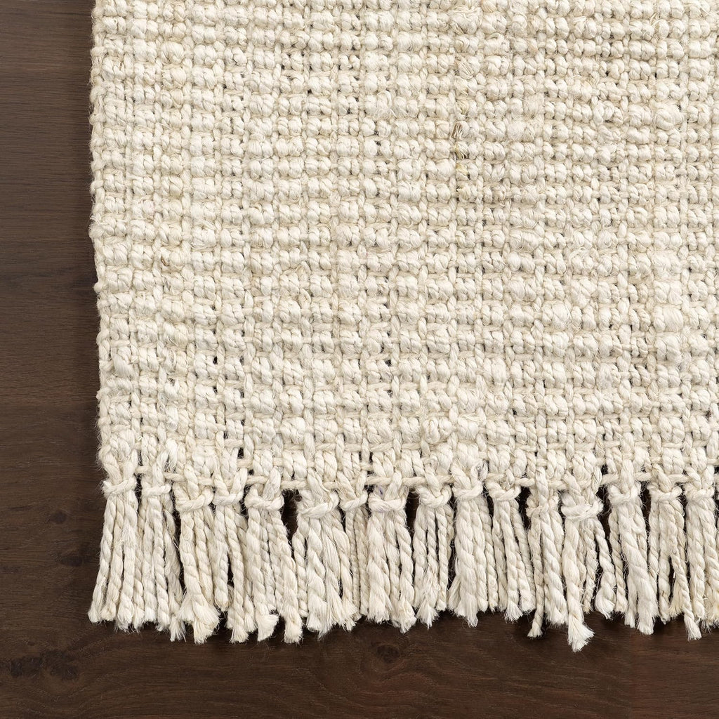 nuLOOM Daniela Off White Solid Flatweave Area Rug, 2' x 3'