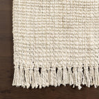 nuLOOM Daniela Off White Solid Flatweave Area Rug, 2' x 3'