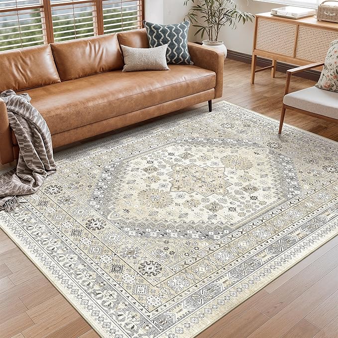 Area Rugs 5x7, Ultra-Thin Washable Rugs by Restydon