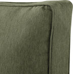 Classic Accessories Montlake Water-Resistant 21 x 22 x 4 Inch Outdoor Back Cushion Slip Cover, Patio Furniture Cushion Cover, Heather Fern Green, Patio Furniture Cushion Covers