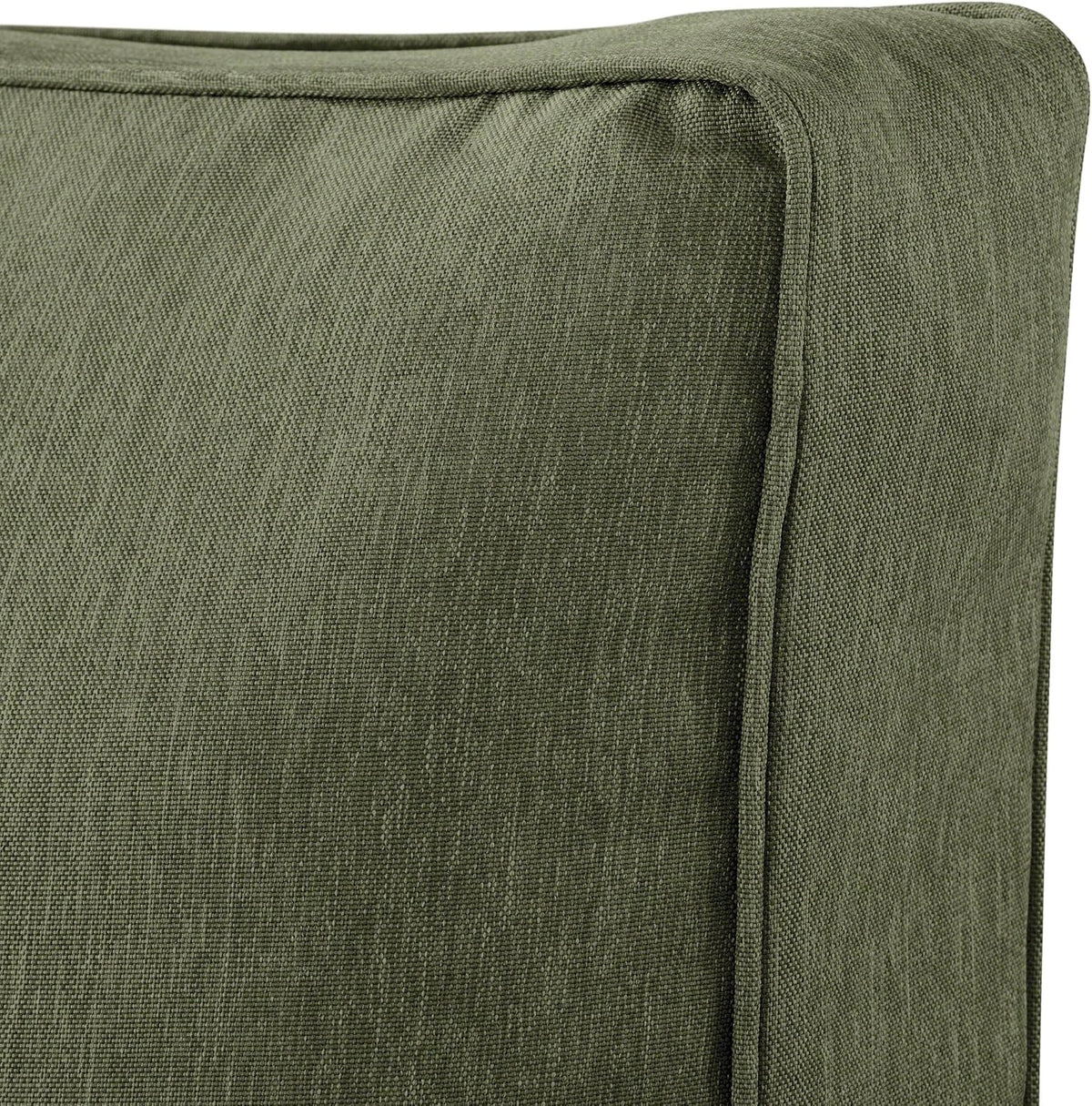 Classic Accessories Montlake Water-Resistant 21 x 22 x 4 Inch Outdoor Back Cushion Slip Cover, Patio Furniture Cushion Cover, Heather Fern Green, Patio Furniture Cushion Covers