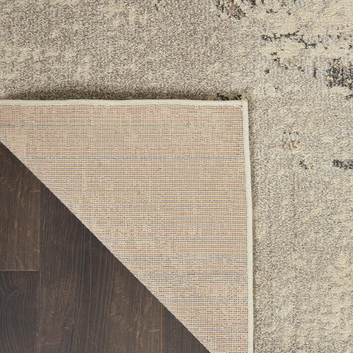 Nourison Home Celestial Ivory Grey 2' x 6' Area Rug - Easy Clean, Non Shedding, Bed Room, Living Room, Dining Room, Kitchen (6' Runner)
