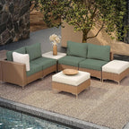 8Pcs Outdoor Cushion Covers, Patio Cushion Covers, Stretch Elastic Slipcovers - Image 5
