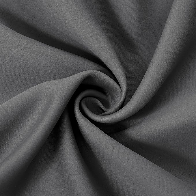 LEMOMO Grey Thermal Blackout Curtains/42 x 72 Inch/Set of 2 Panels Room - Image 5