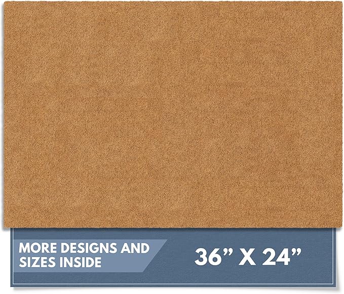 Barnyard Designs Natural Coco Coir Heavy Duty Backing Doormat by BarnyardDesigns
