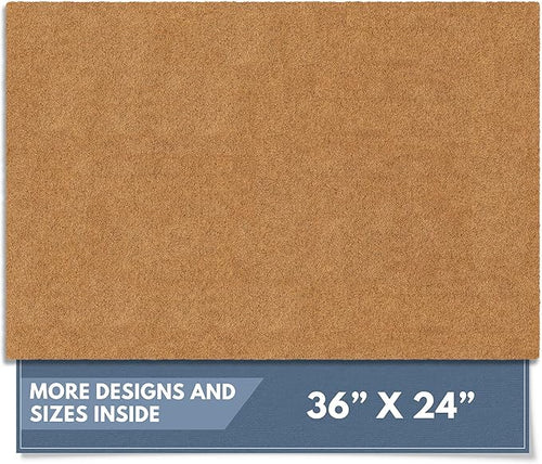 Barnyard Designs Natural Coco Coir Heavy Duty Backing Doormat by BarnyardDesigns