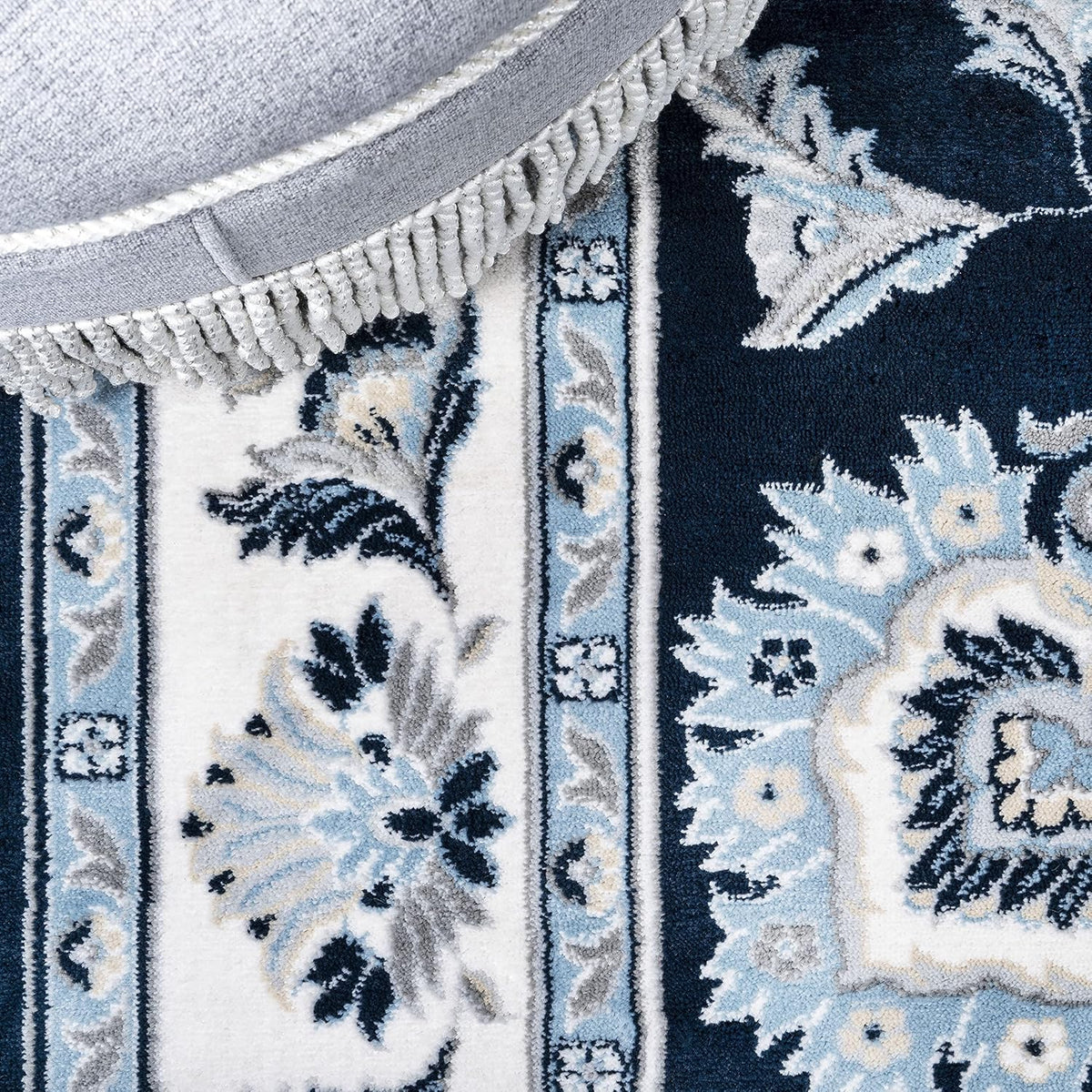 JONATHAN Y Cherie French Cottage Navy/Ivory Runner Rug, 2x10, Vintage, Bohemian, Easy-Cleaning for Living Room, Bedroom, Kitchen, Pet Friendly, Non-Shedding (MDP505E-210)